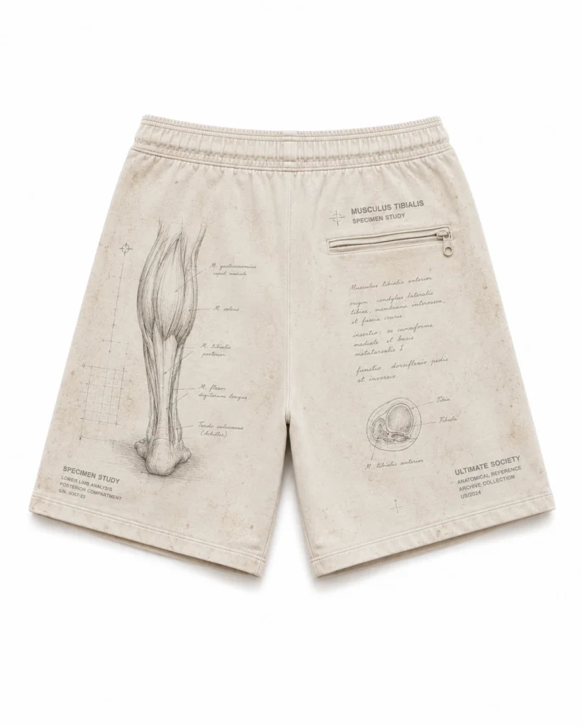 Musculus Tibialis — Anatomical Reference Shorts